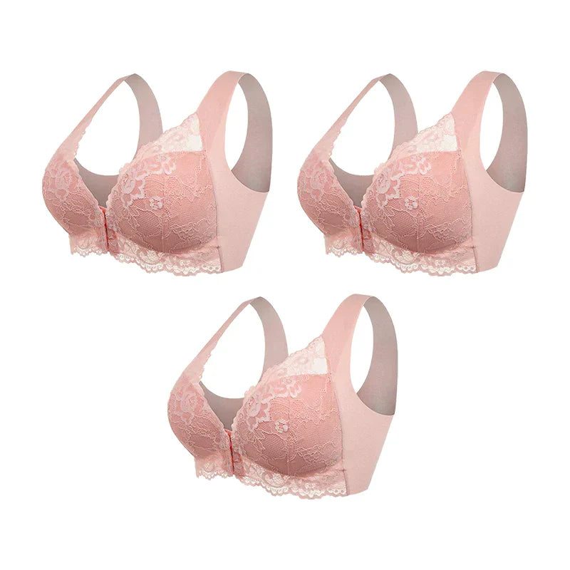 Ginevra™ | (SET DA 3) Reggiseno Modellante Senza Ferretto con Chiusura Frontale