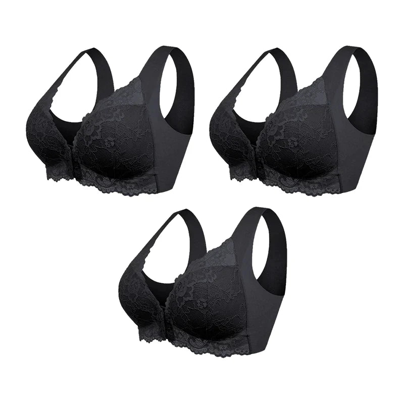 Ginevra™ | (SET DA 3) Reggiseno Modellante Senza Ferretto con Chiusura Frontale