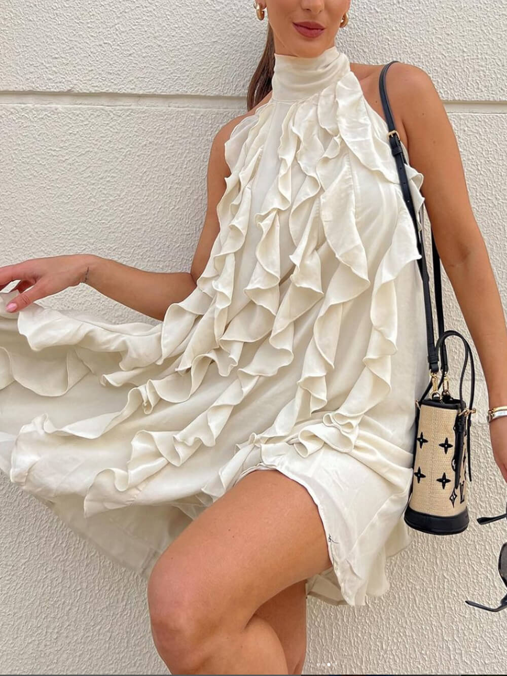 Lavinia™ | Abito alla moda con colletto alto