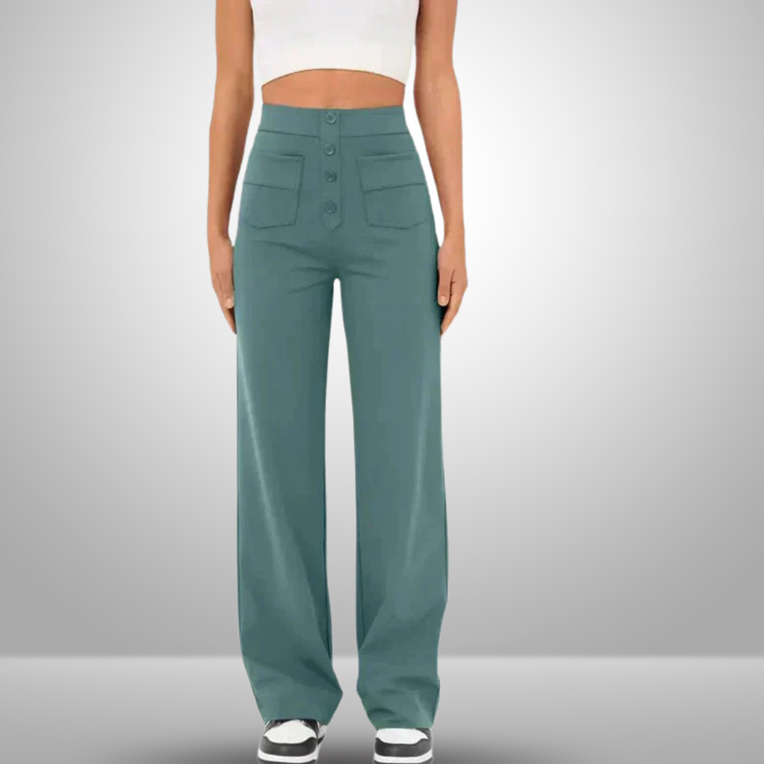 Lavinia™ | Pantaloni casual elastici a vita alta