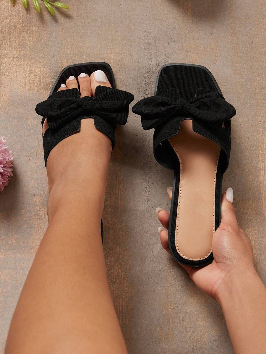 Elisa™ | Sandali Eleganti con Fiocco e Design H Aperto