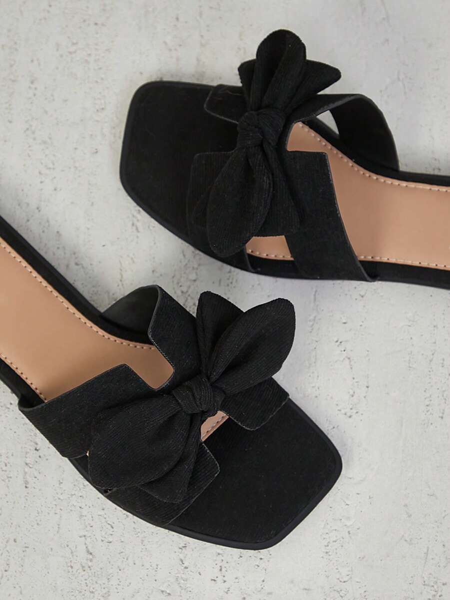 Elisa™ | Sandali Eleganti con Fiocco e Design H Aperto