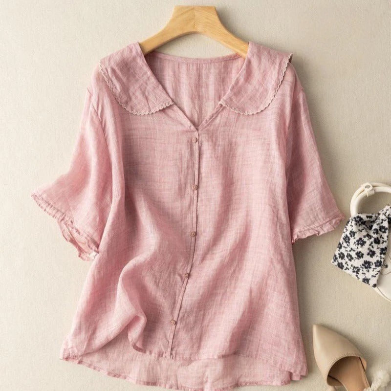 Silvana™ | Camicia Leggera in Lino da Donna