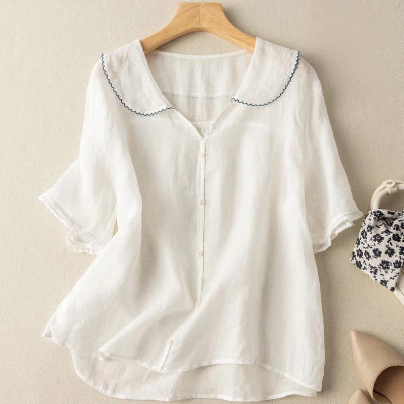Silvana™ | Camicia Leggera in Lino da Donna