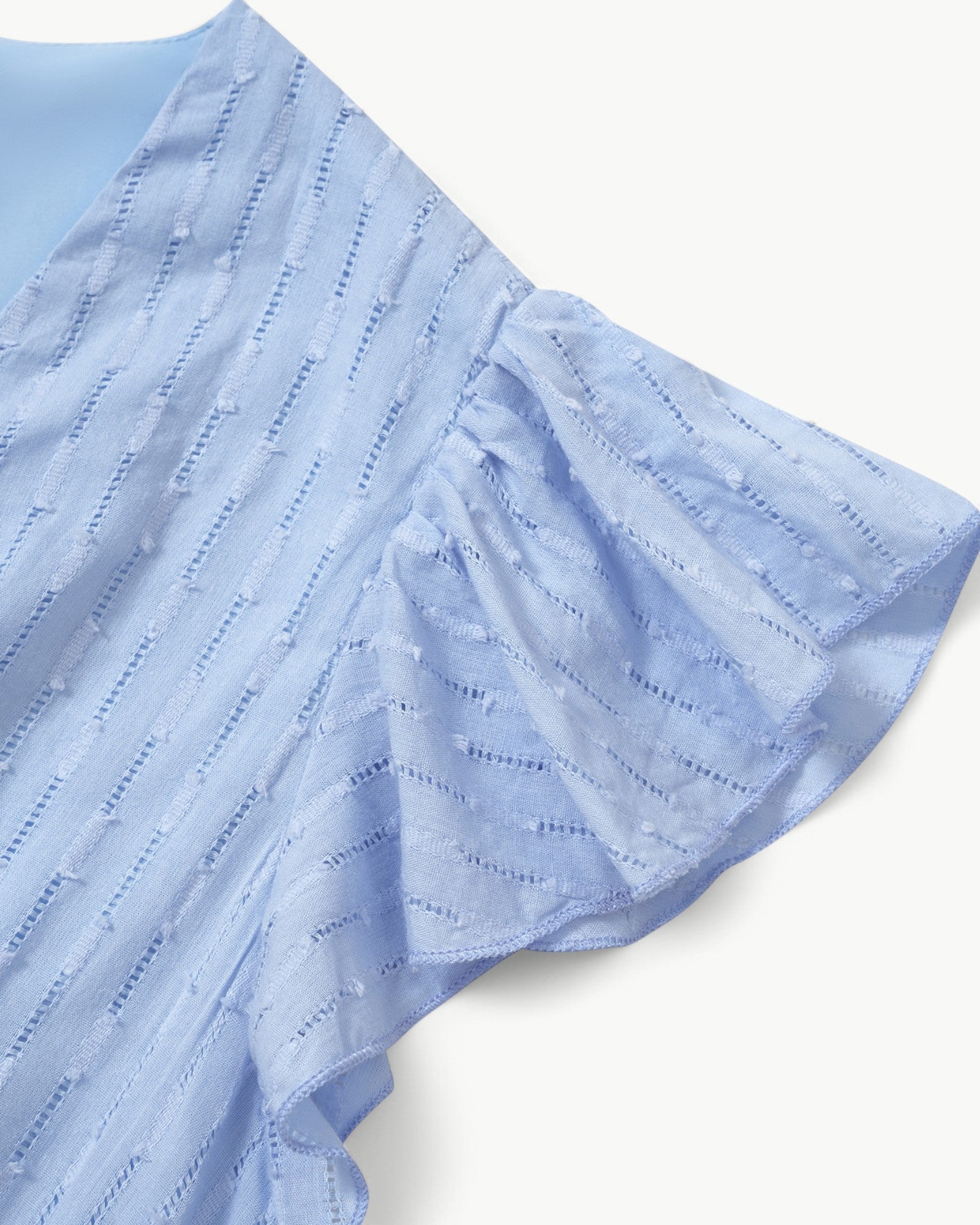 Lara™ | Abito Midi con Scollo a V e Maniche a Volant – Leggero e Raffinato