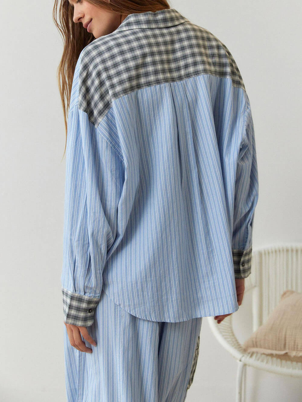 Lavinia™ | Completo da pigiama ampio azzurro