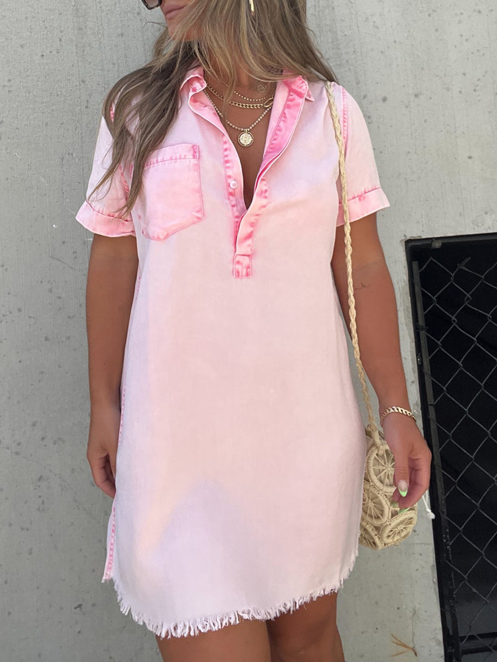 Lavinia™ | Abito camicia Tencel Happy Ends Rosa