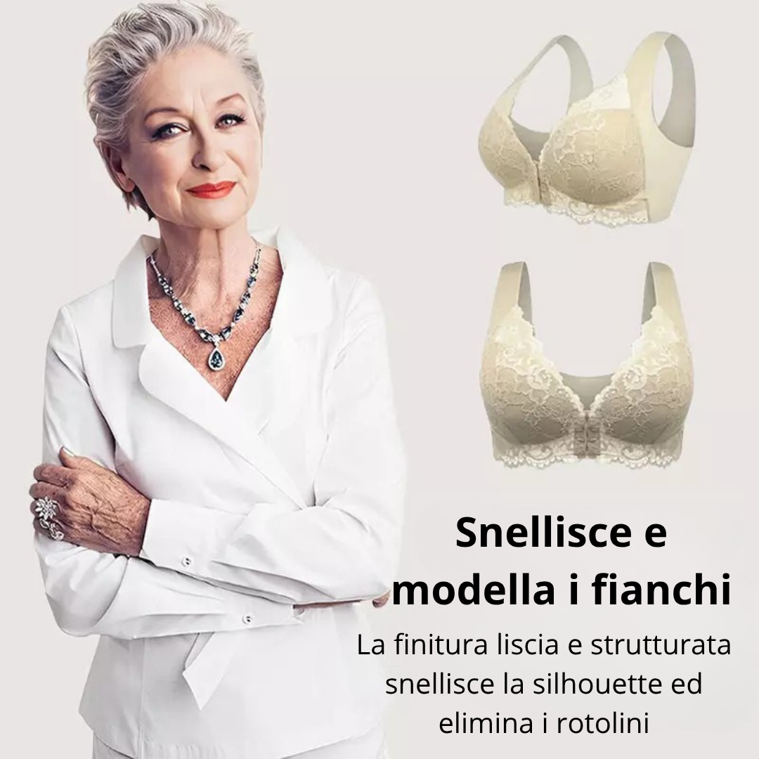 Ginevra™ | (SET DA 3) Reggiseno Modellante Senza Ferretto con Chiusura Frontale