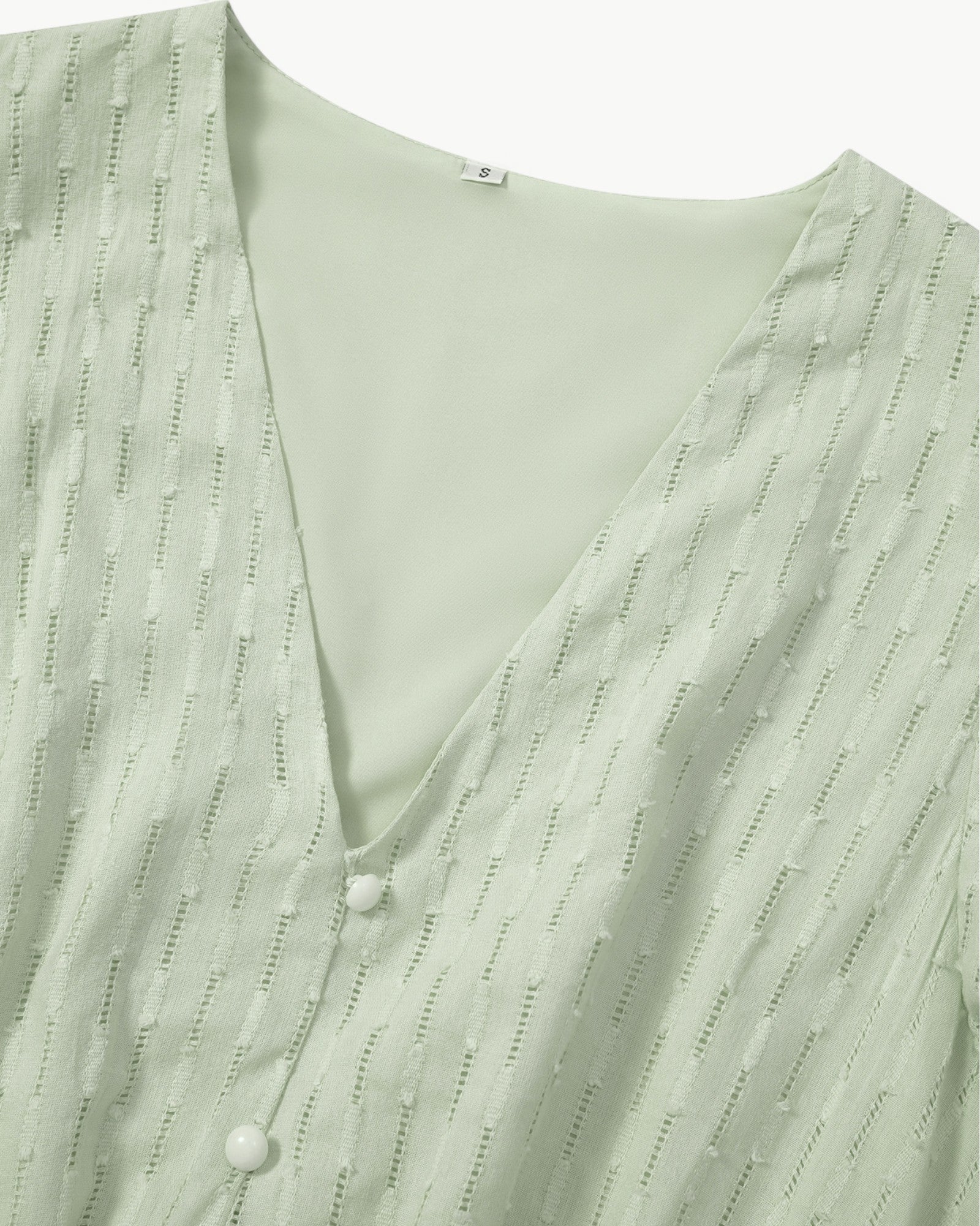 Lara™ | Abito Midi con Scollo a V e Maniche a Volant – Leggero e Raffinato