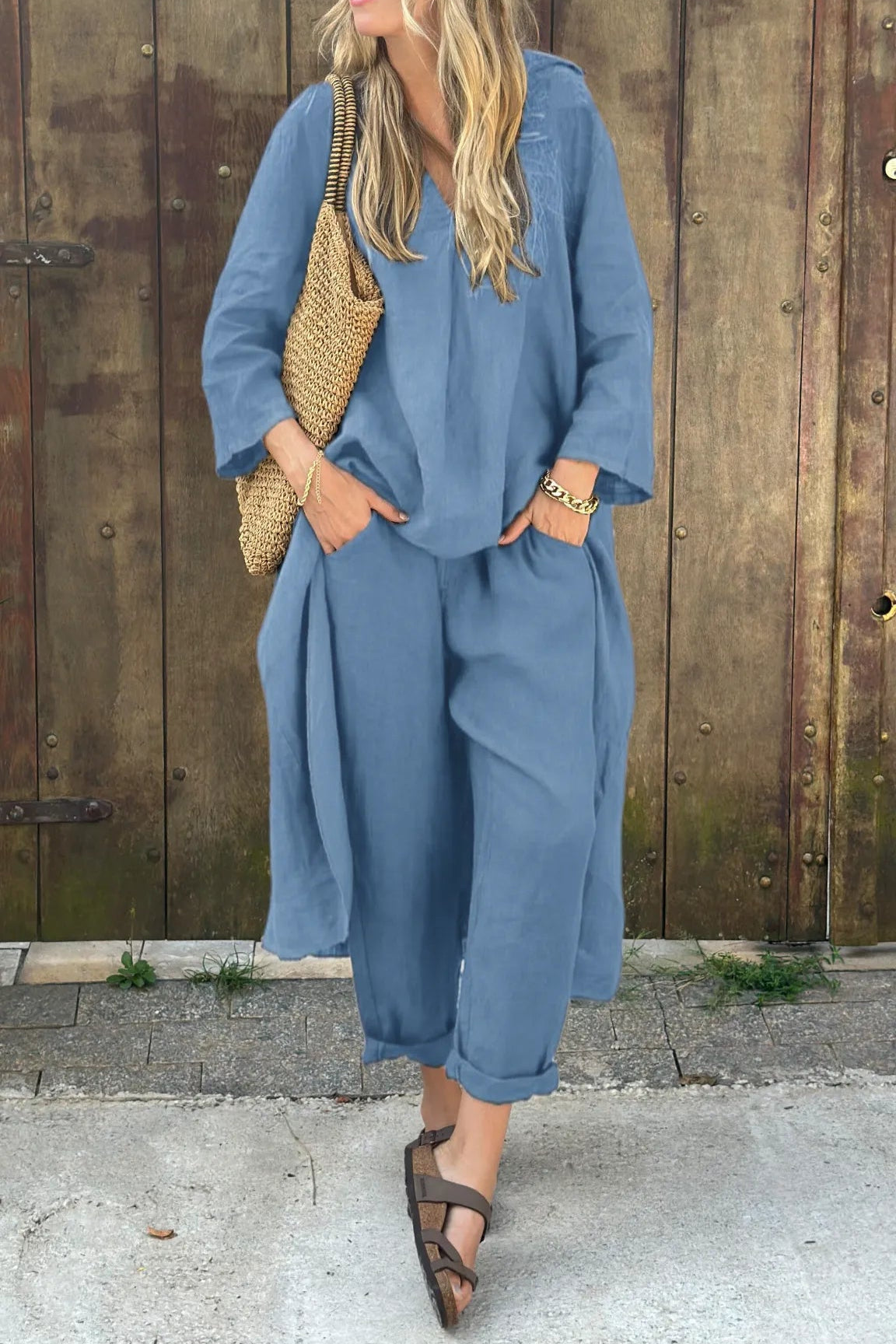 Letizia™ | Completo Chic a Due Pezzi per Primavera ed Estate – Eleganza e Comfort Senza Sforzo