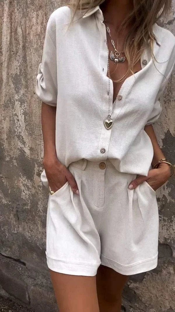 Clara™ | Completo Elegante in Lino