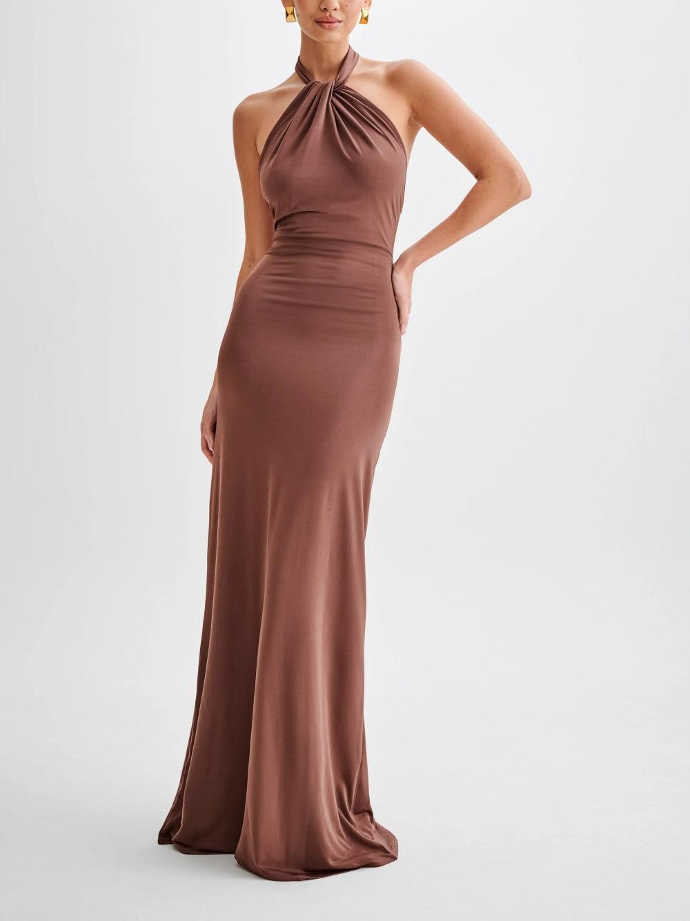 Celestina™ | Abito Maxi con Scollo All’Americana – Eleganza Innegabile per Occasioni Speciali