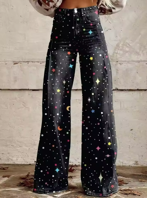 Lavinia™ | Stellare - Pantaloni Boho Cielo Stellato Comfort & Chic