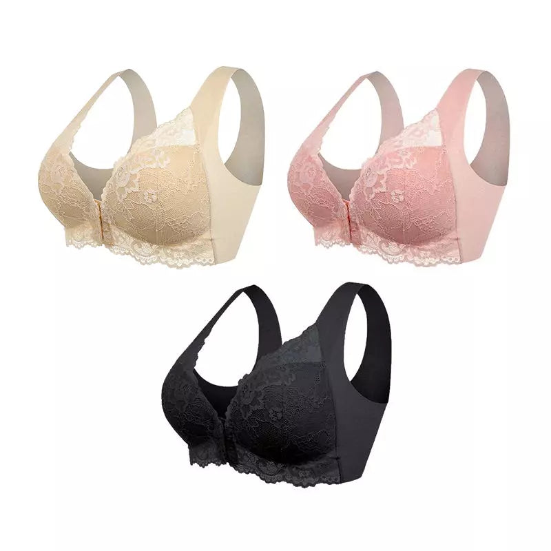Ginevra™ | (SET DA 3) Reggiseno Modellante Senza Ferretto con Chiusura Frontale