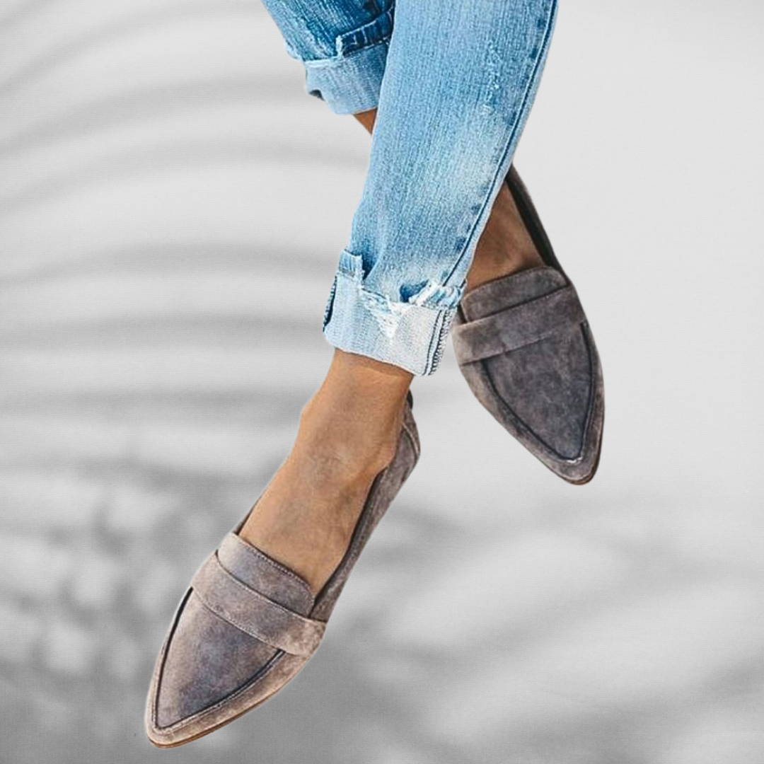 Maristella™ | Mocassino in Camoscio con Punta Elegante