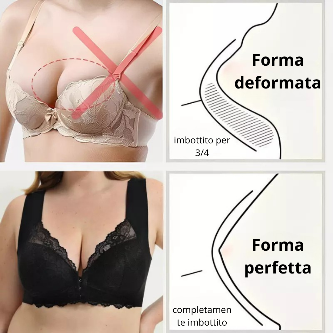 Ginevra™ | (SET DA 3) Reggiseno Modellante Senza Ferretto con Chiusura Frontale