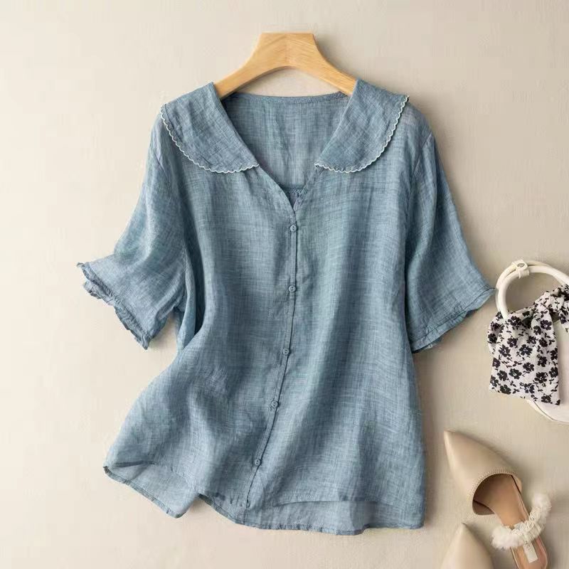 Silvana™ | Camicia Leggera in Lino da Donna