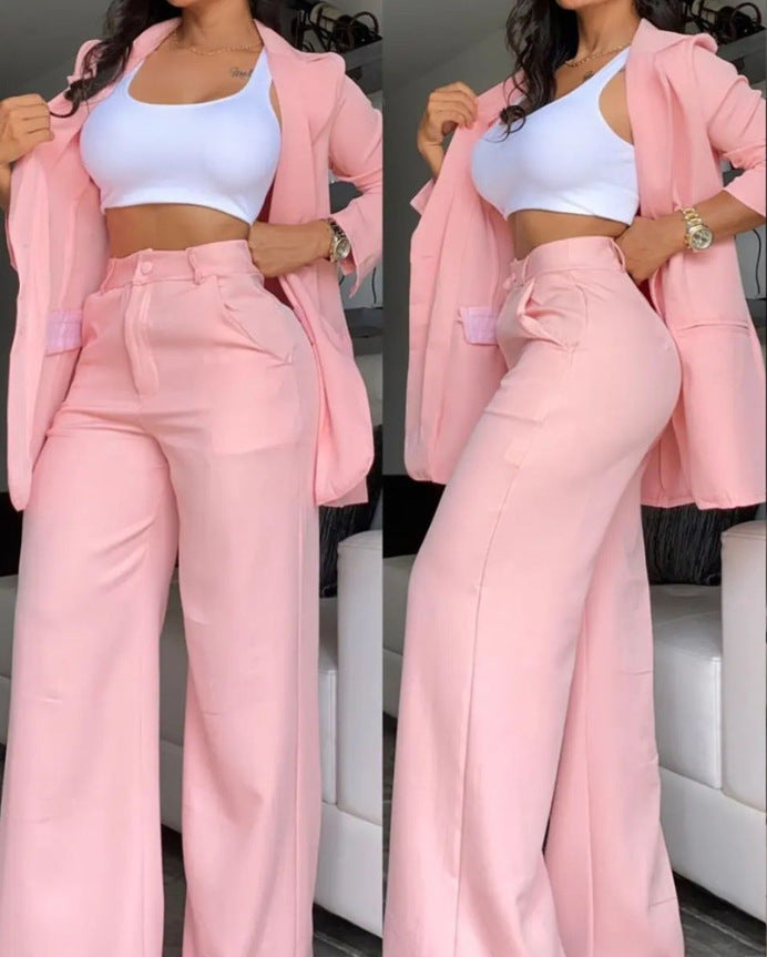 Isabella™ | Tailleur Elegante Due Pezzi con Pantaloni Dritti