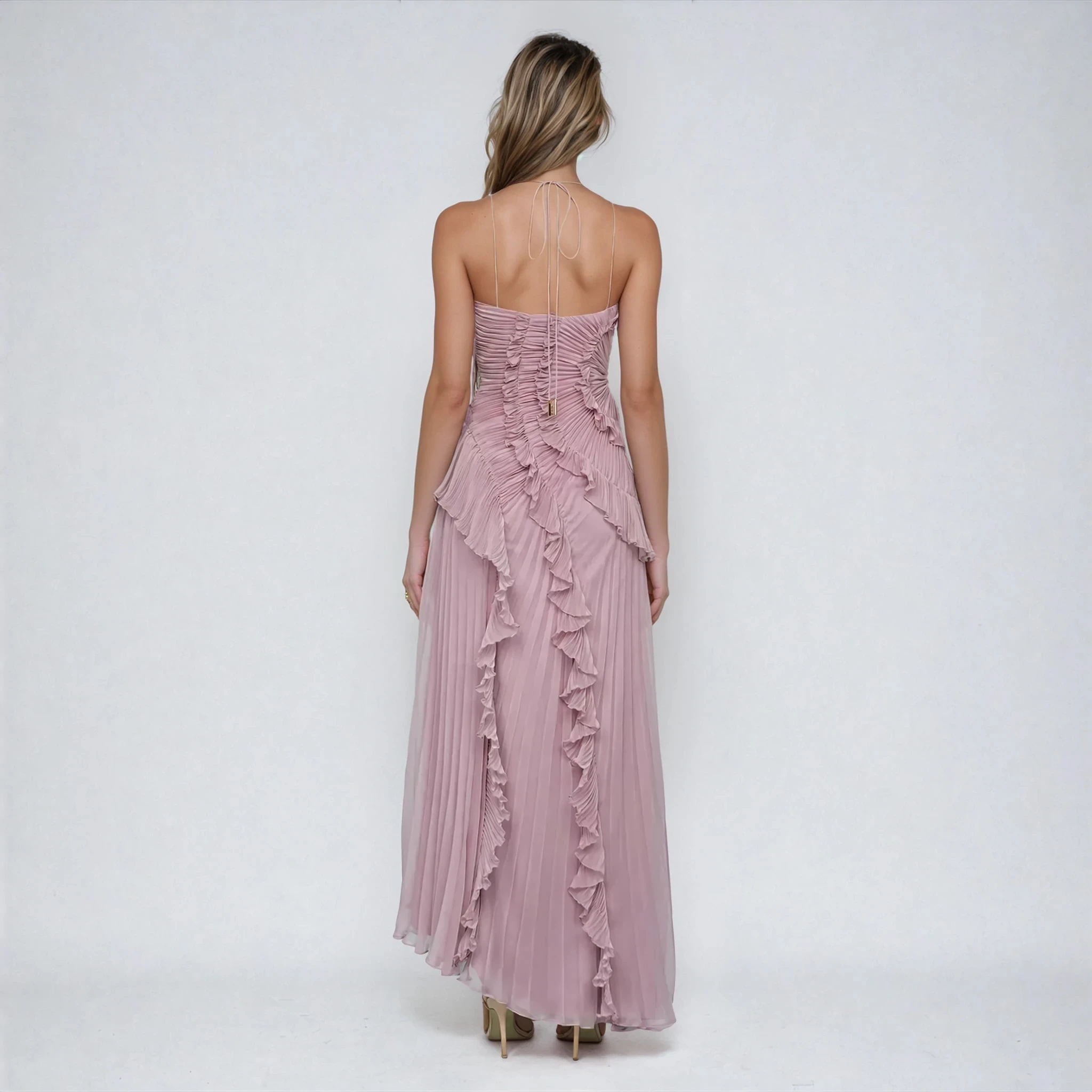 Elisia™ | Abito Lilla con Eleganza Fluttuante
