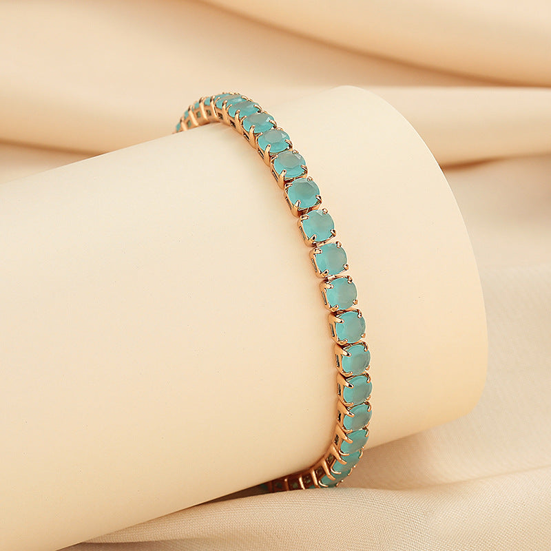 Giada™ | Bracciale Elegante con Pietre Turchesi