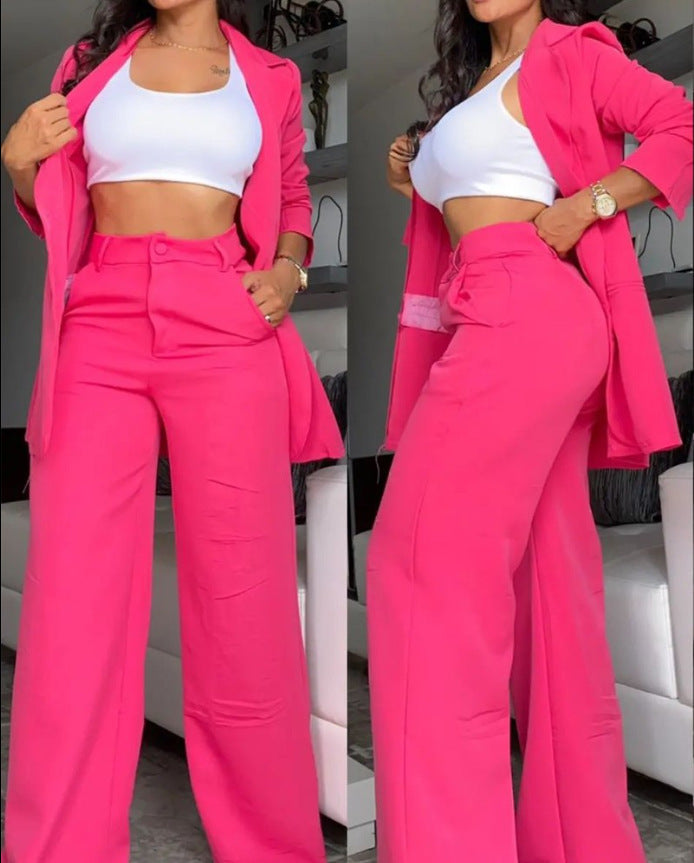 Isabella™ | Tailleur Elegante Due Pezzi con Pantaloni Dritti