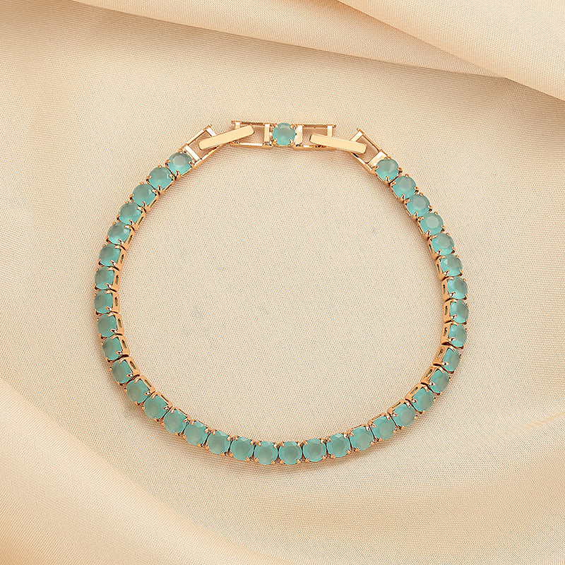 Giada™ | Bracciale Elegante con Pietre Turchesi