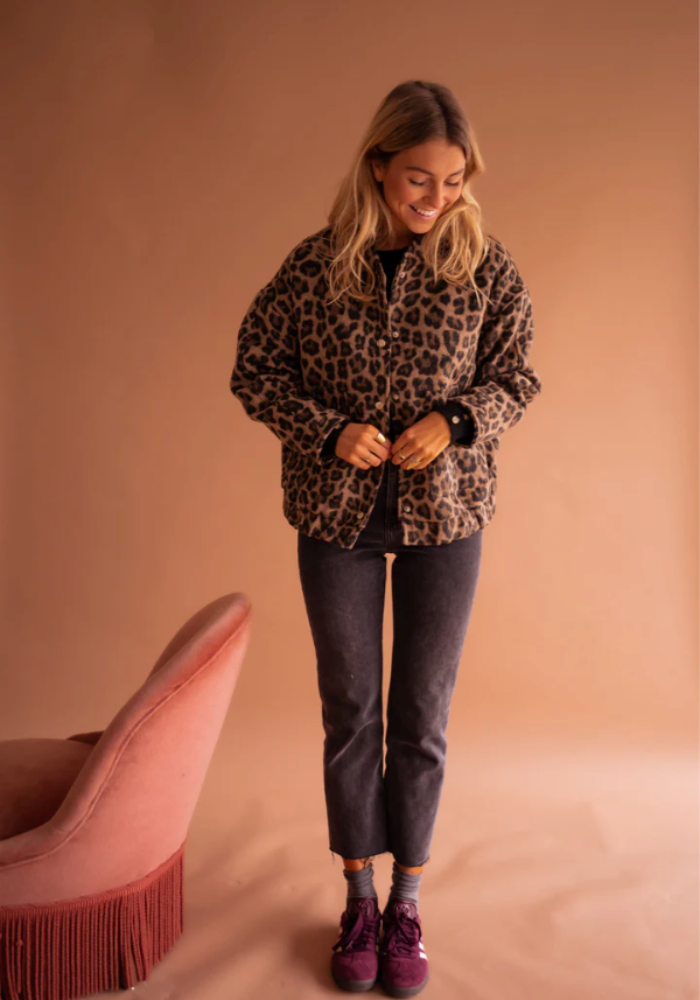 LEONELLA™ | Giacca Bomber Leopardo