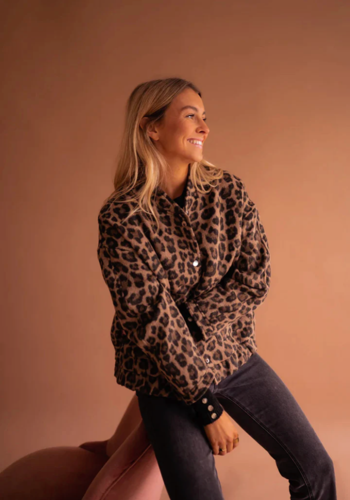 LEONELLA™ | Giacca Bomber Leopardo