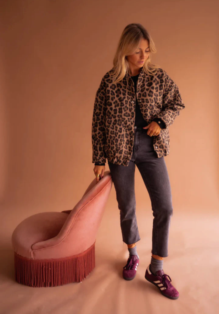LEONELLA™ | Giacca Bomber Leopardo