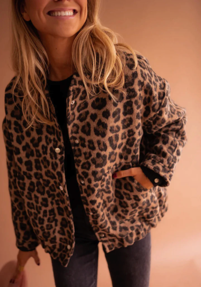 LEONELLA™ | Giacca Bomber Leopardo