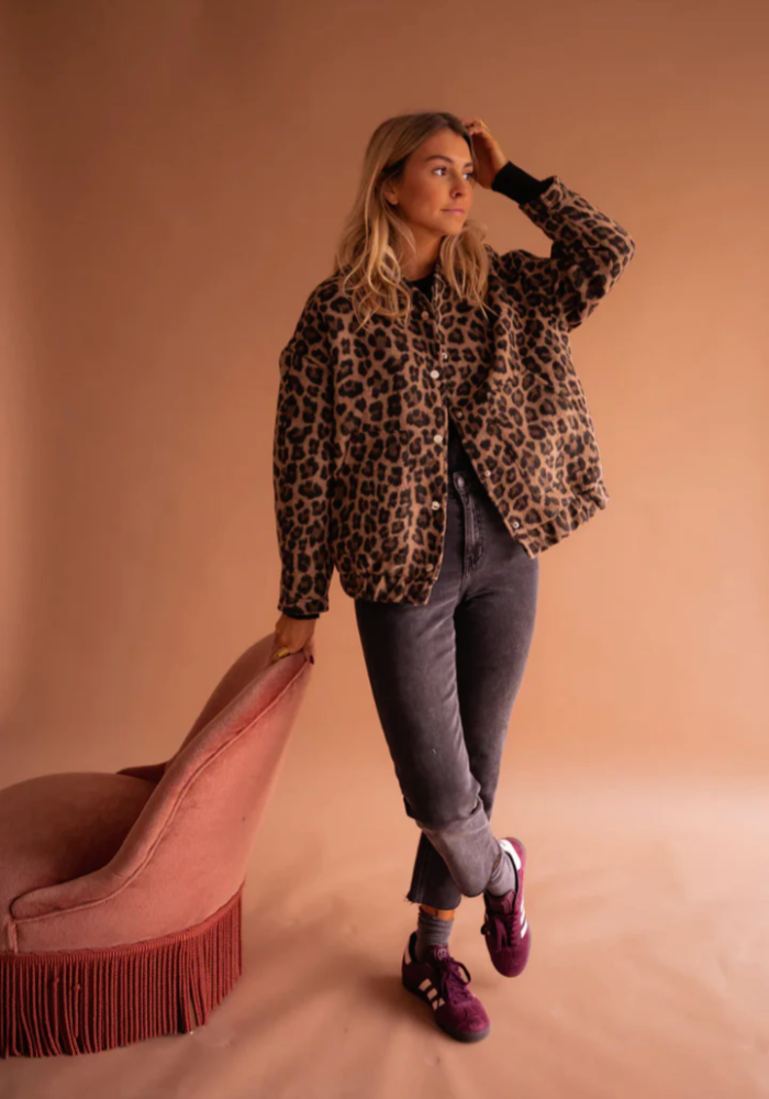 LEONELLA™ | Giacca Bomber Leopardo