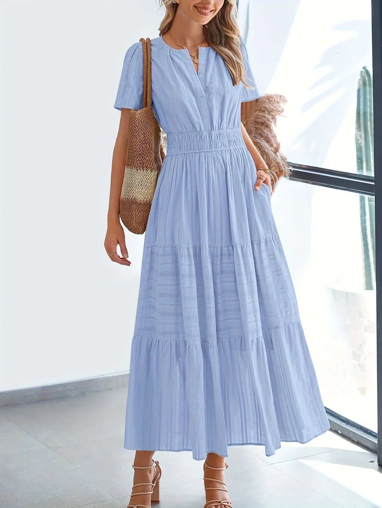 Cinzia™ | Abito Elegante e Lusinghiero con Dettagli in Pizzo