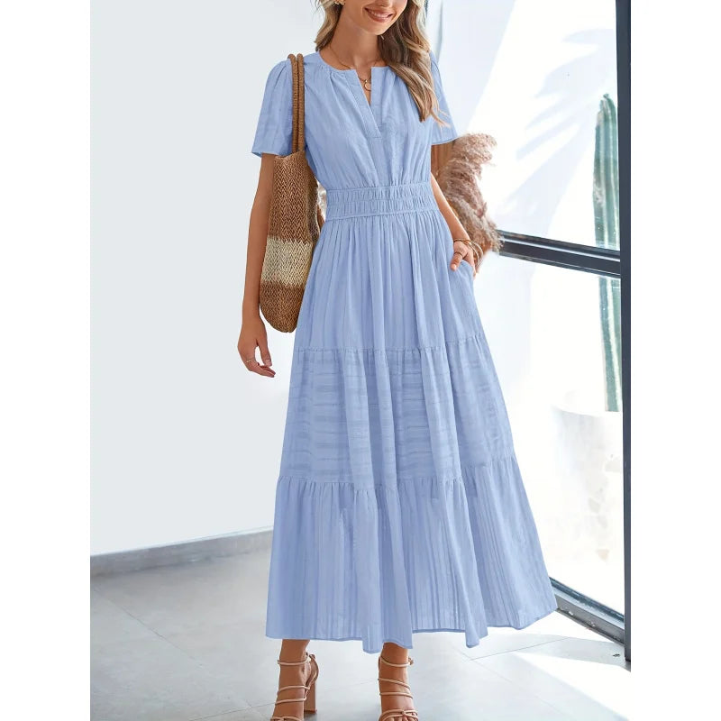 Cinzia™ | Abito Elegante e Lusinghiero con Dettagli in Pizzo