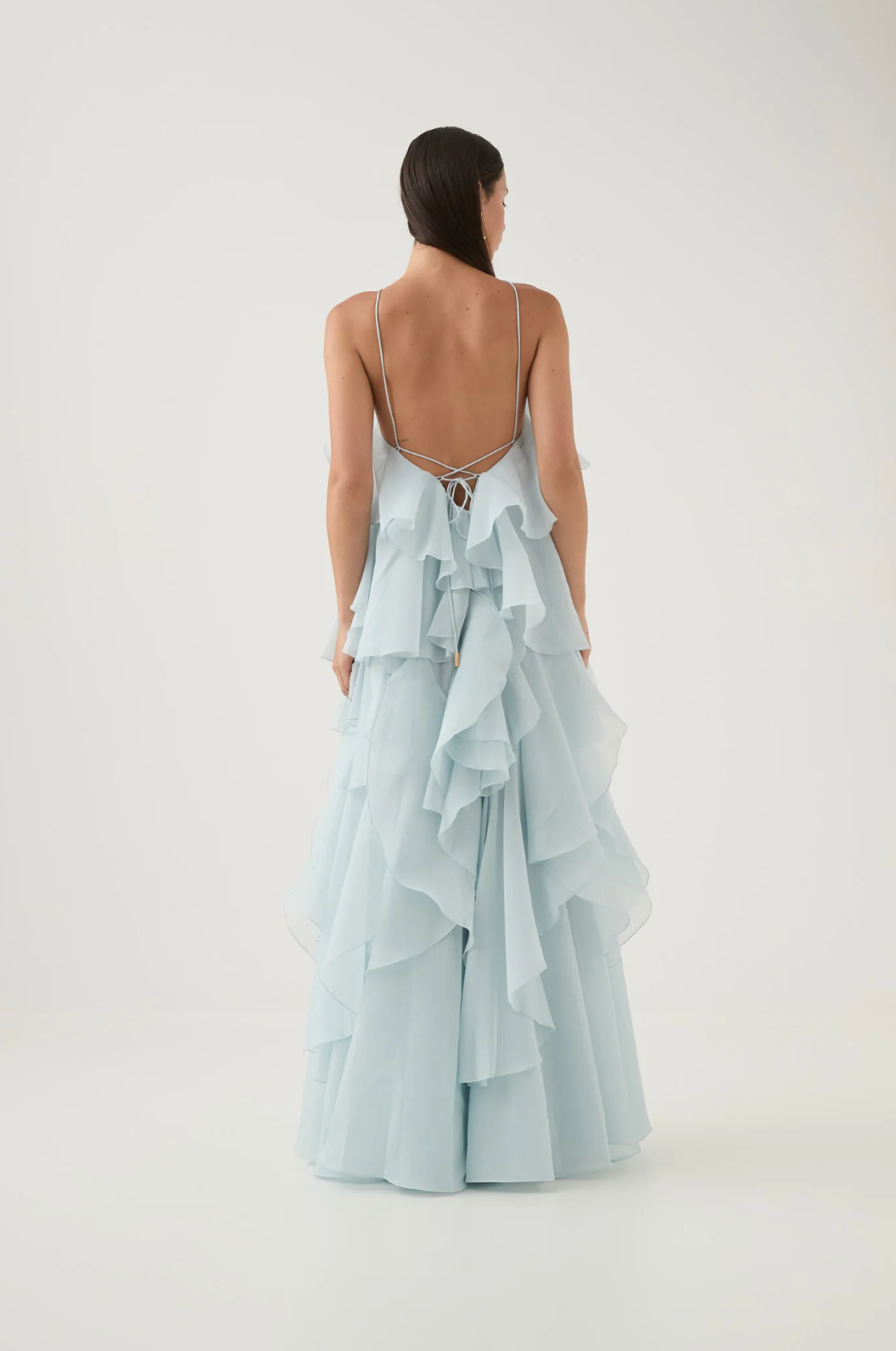 Patrizia™ | Abito Maxi con Rouches e Spalline Regolabili