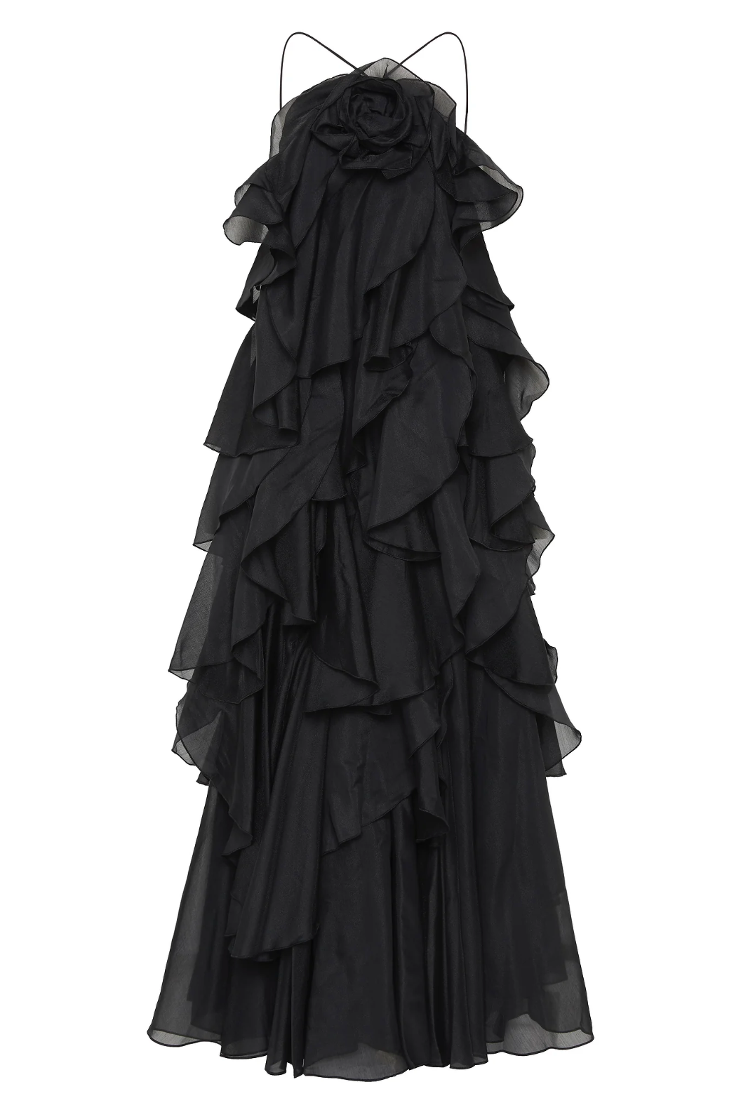 Patrizia™ | Abito Maxi con Rouches e Spalline Regolabili