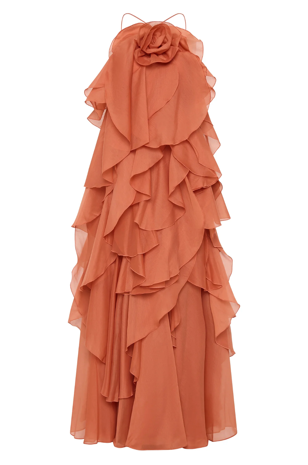 Patrizia™ | Abito Maxi con Rouches e Spalline Regolabili