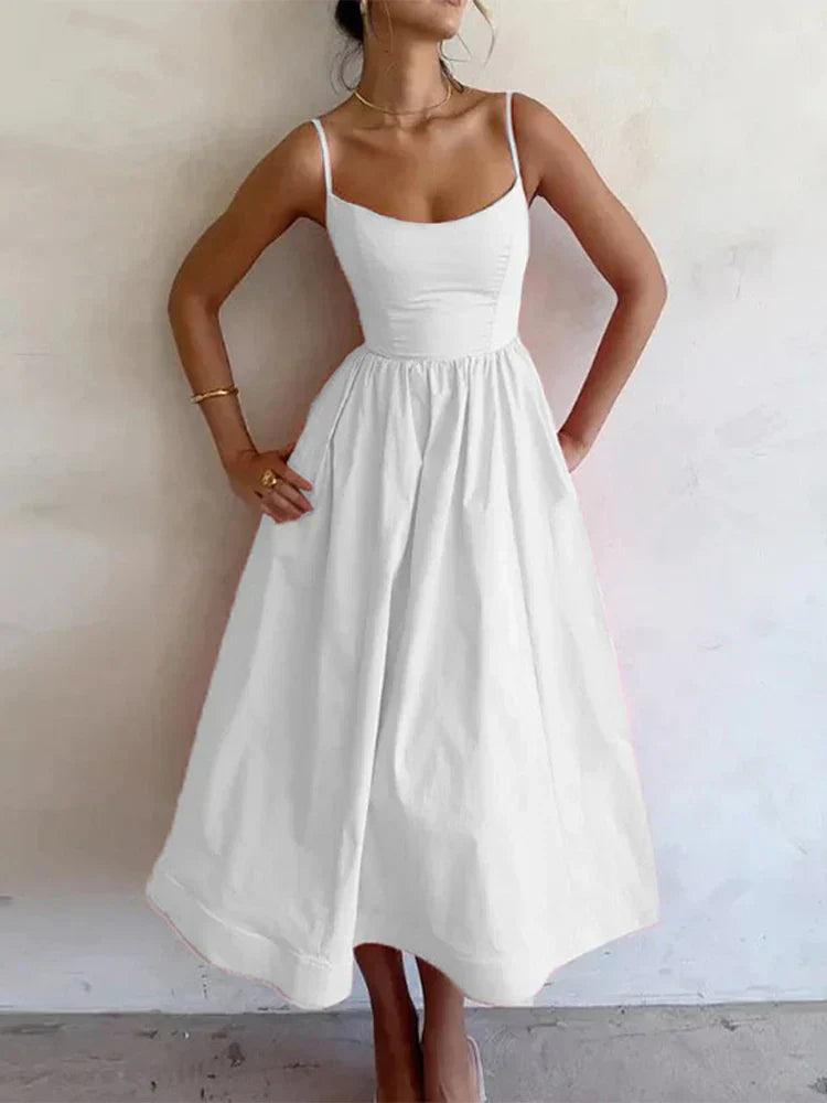 Faustina™ | Abito Sensuale con Scollo Tondo e Spalline Regolabili