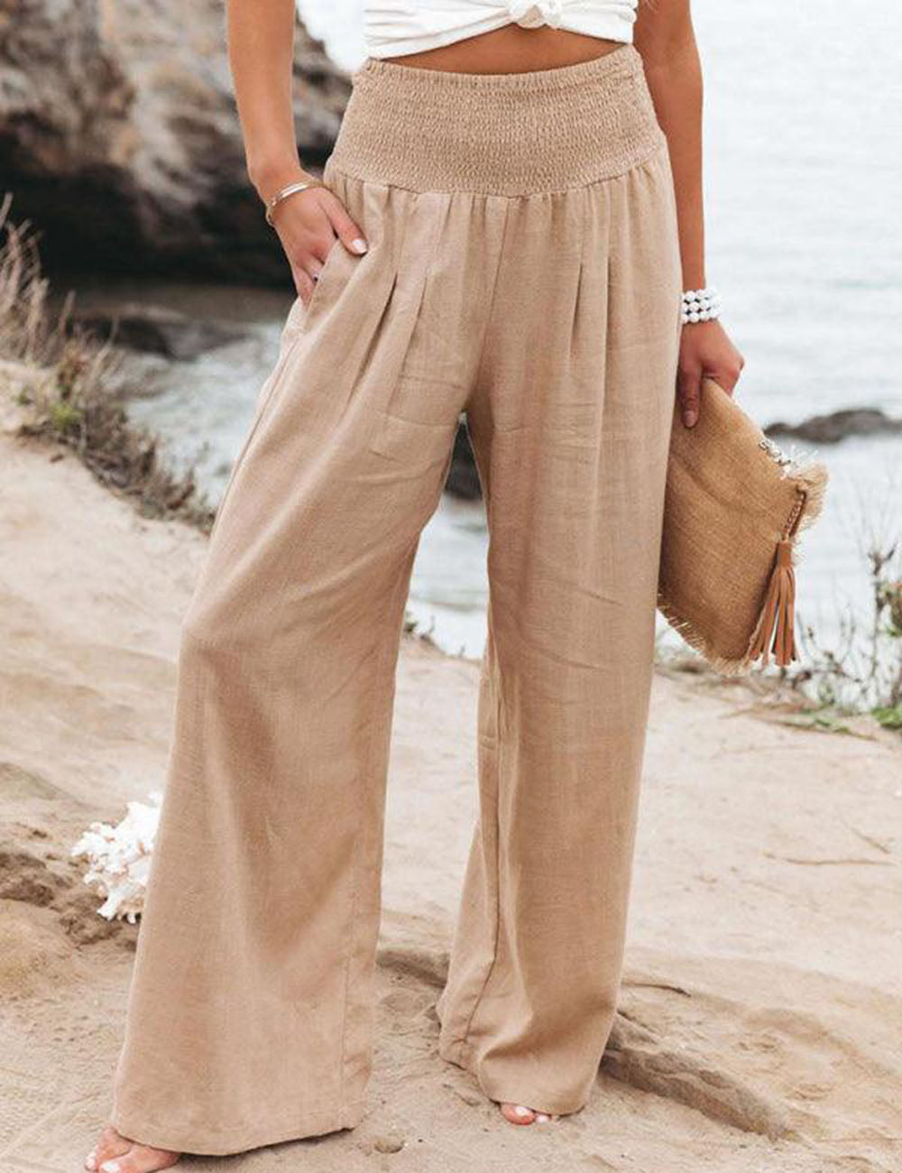 Lavinia™ | Pantaloni larghi in lino