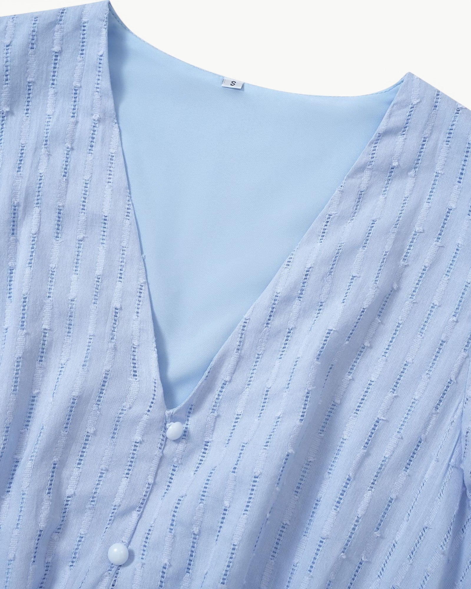 Lara™ | Abito Midi con Scollo a V e Maniche a Volant – Leggero e Raffinato