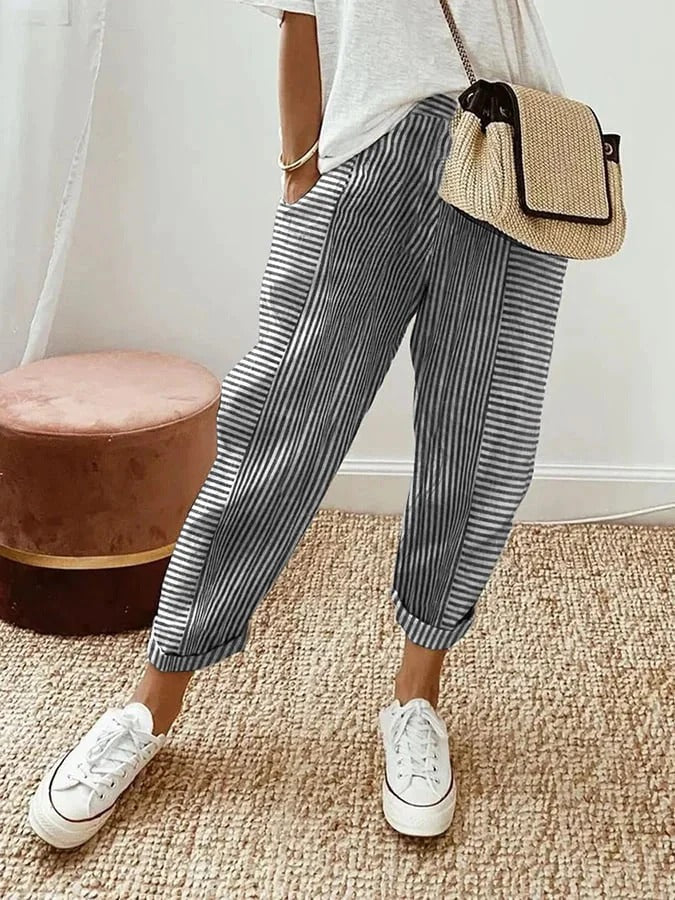 Lavinia™ | SOPHIA - Pantalone a Righe Elegante e Casual
