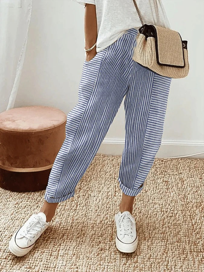 Lavinia™ | SOPHIA - Pantalone a Righe Elegante e Casual