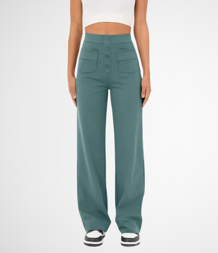 Lavinia™ | Pantaloni casual elastici a vita alta