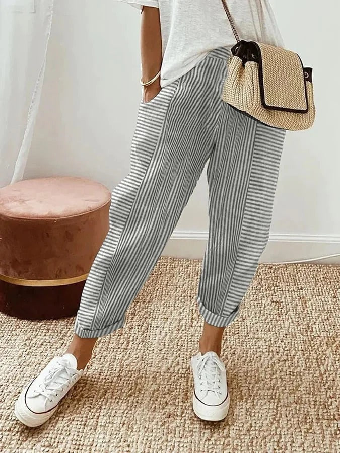 Lavinia™ | SOPHIA - Pantalone a Righe Elegante e Casual