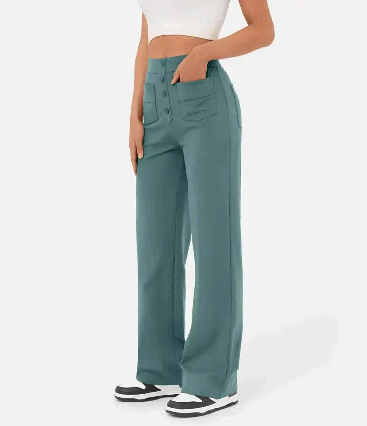 Lavinia™ | Pantaloni casual elastici a vita alta