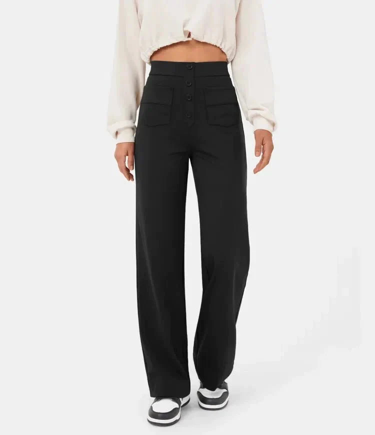 Lavinia™ | Pantaloni casual elastici a vita alta