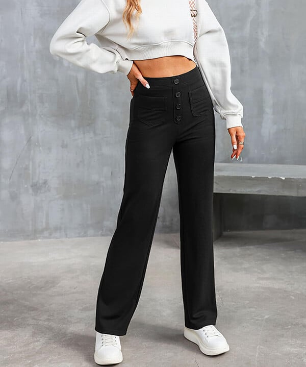 Lavinia™ | Pantaloni casual elastici a vita alta