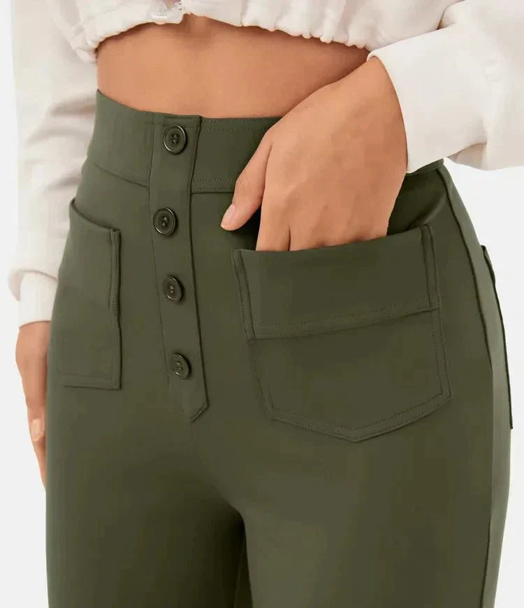 Lavinia™ | Pantaloni casual elastici a vita alta