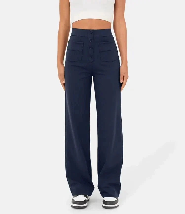 Lavinia™ | Pantaloni casual elastici a vita alta