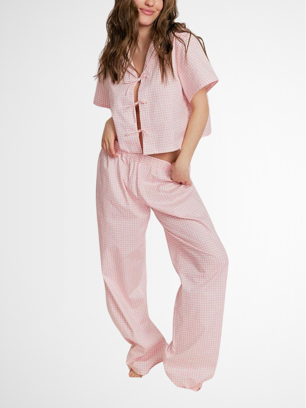 Lavinia™ | Completo da pigiama ampio rosa
