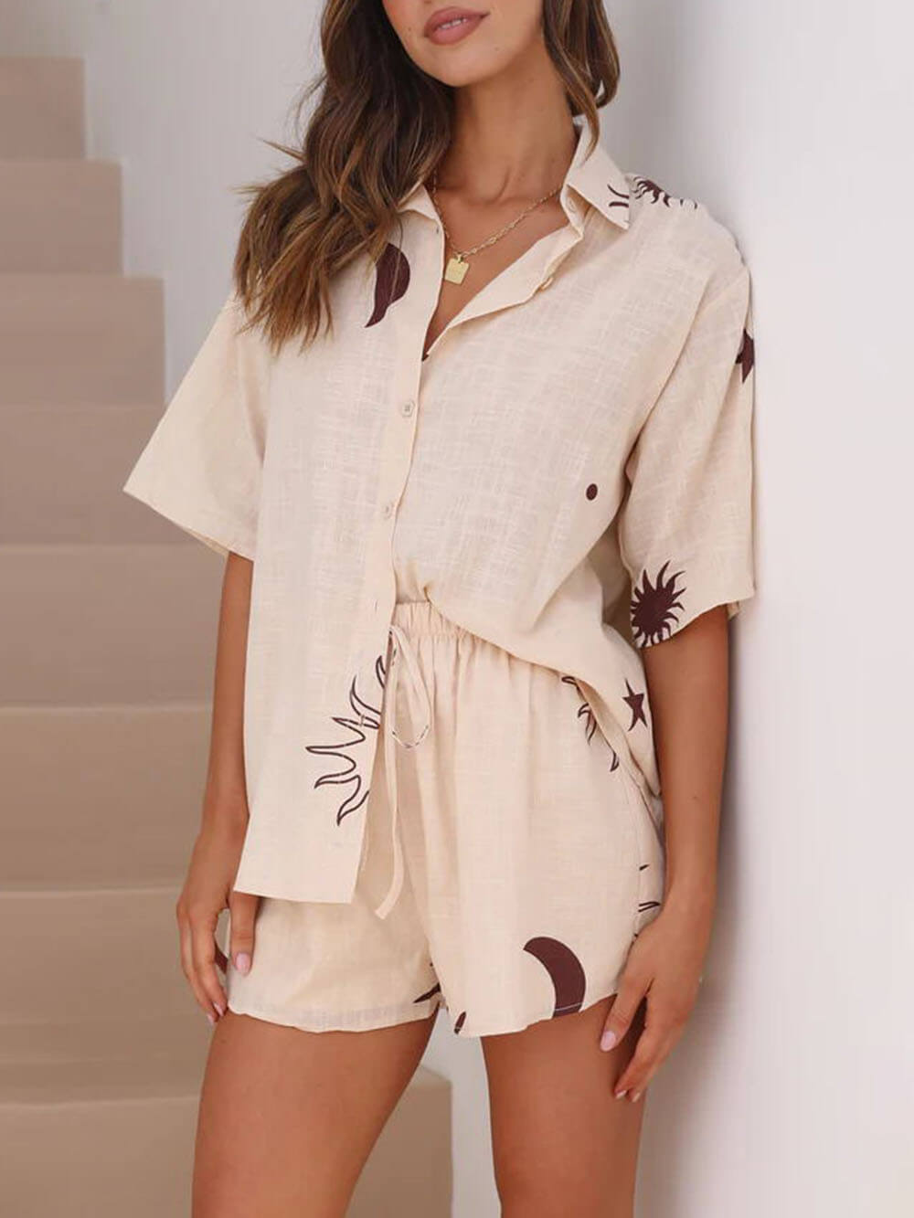 Lavinia™ | Camicia casual con maniche corte